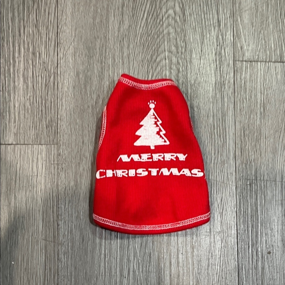 Red Christmas Dog tank
